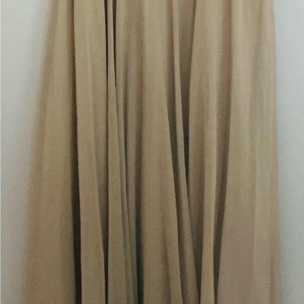 JKara Beautiful Beige Polyester Chiffon Ball Gown Hand Beaded   Size 10   NWT - Picture 7 of 11